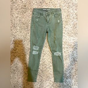 Olive Old Navy Skinny Jeans